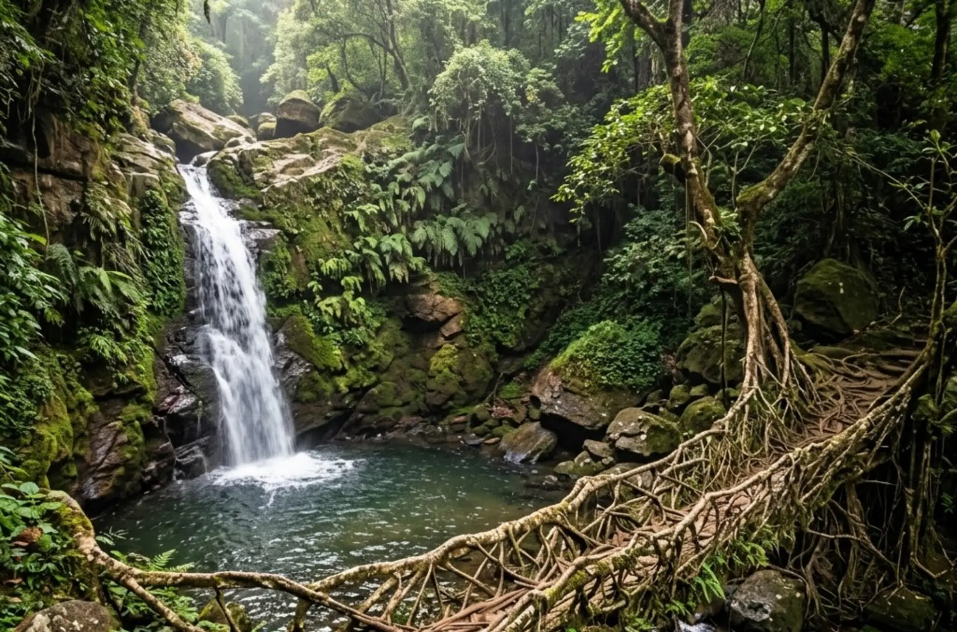 Grand Meghalaya & Kaziranga Explorer – Waterfalls, Wildlife & Living Root Bridges Expedition