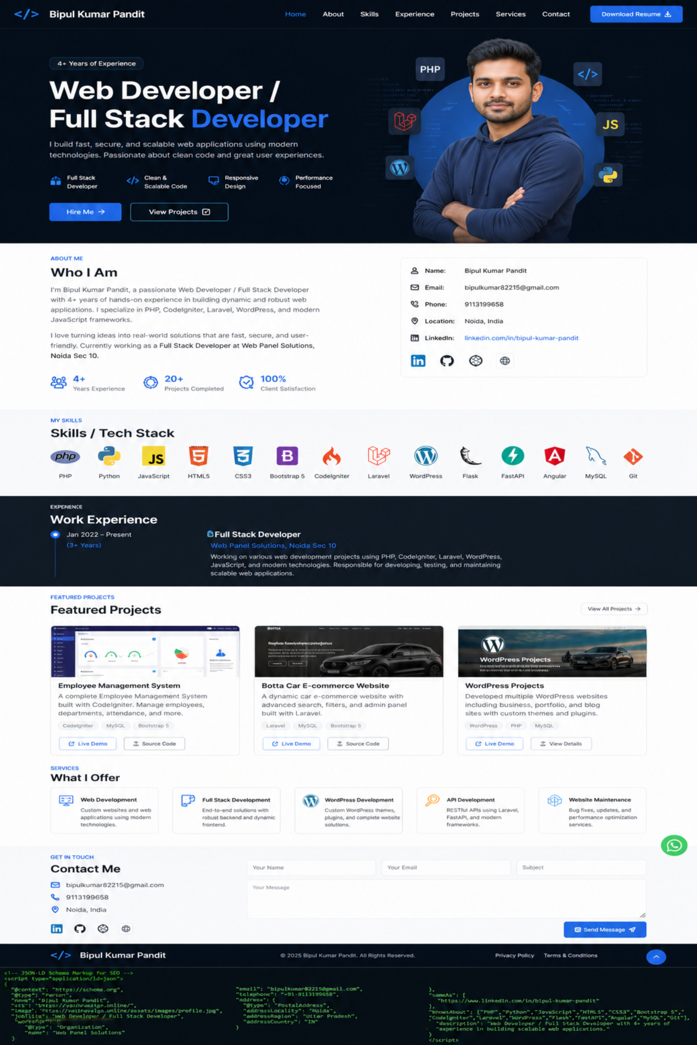 Car e-commerce website preview